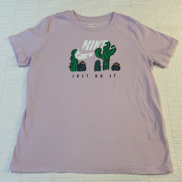 Nike Other - Nike XL Kids Light Pink Purple Cactus Tee Shirt Like New